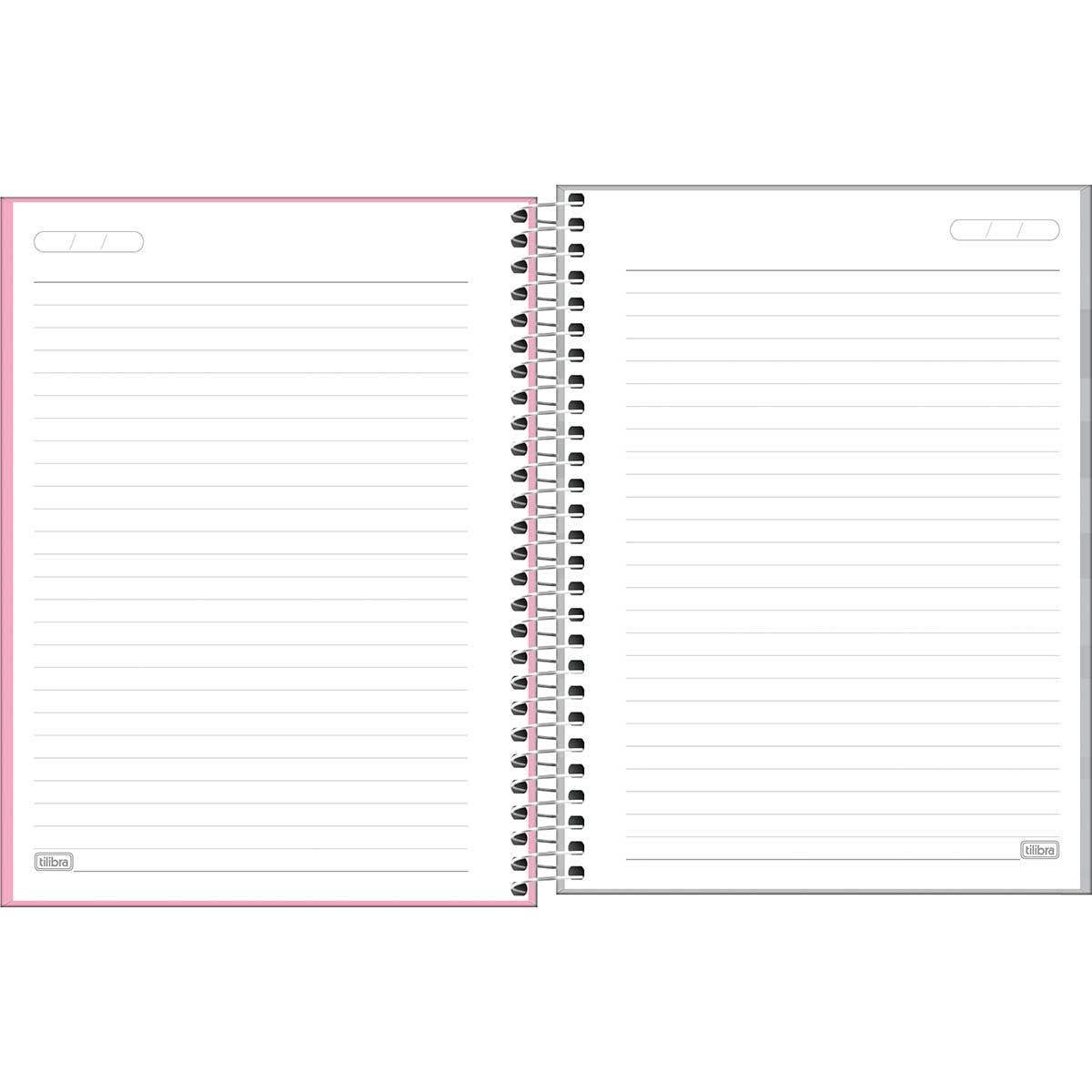 Caderno em branco com páginas lisas para anotações