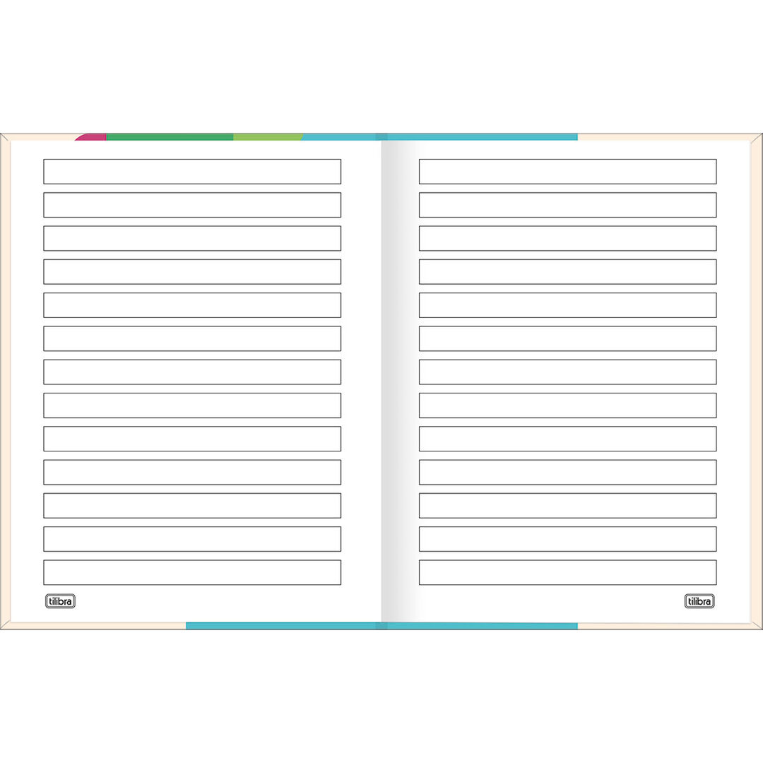 páginas em branco de caderno para anotações