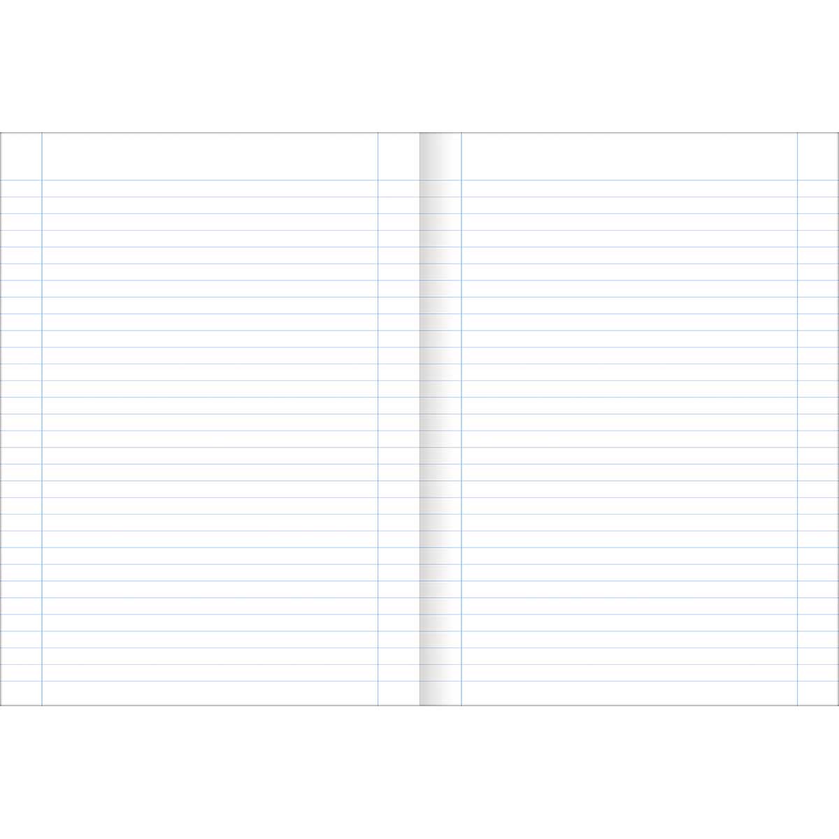 Página em branco de um caderno escolar