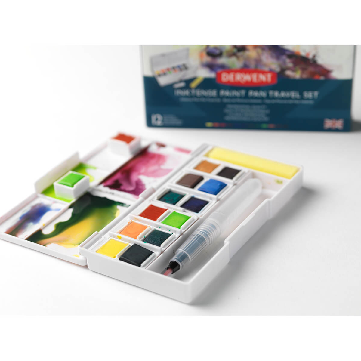 Conjunto de tintas Derwent Intense para aquarela