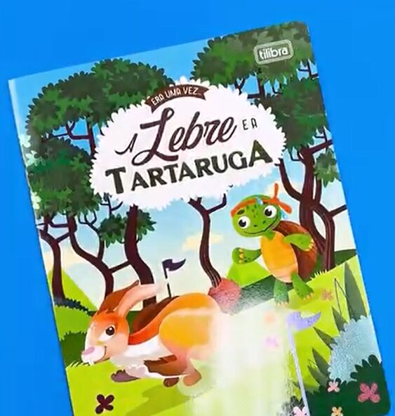 Capa do livro A Lebre e a Tartaruga ilustrada