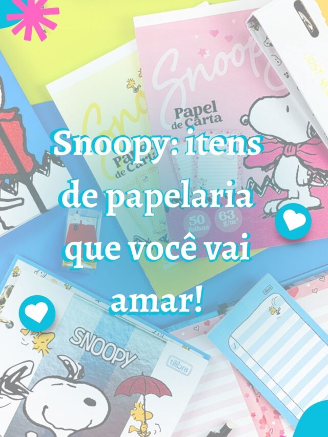 Snoopy & Charlie Brown: papelaria fofa para colecionar!